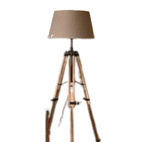 RM Wooden Tripod Floor Lamp