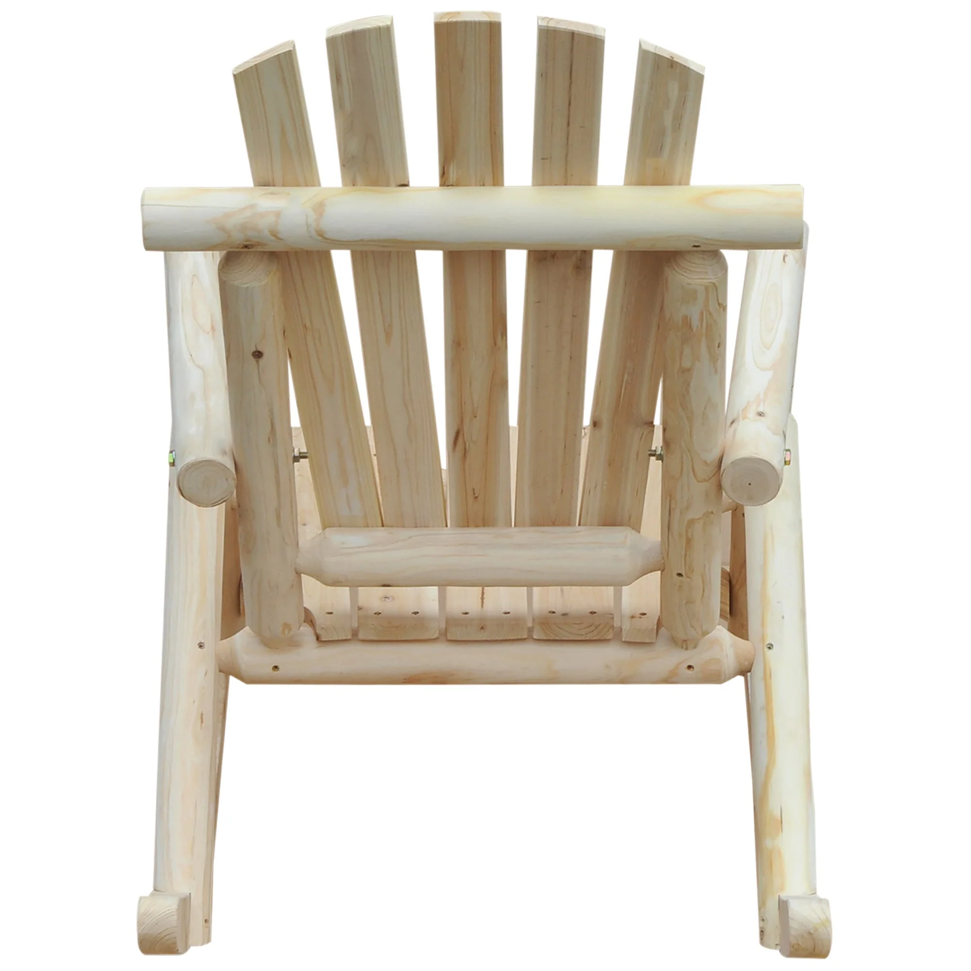rocking chair swing garden chair natural fir wood - Image 7