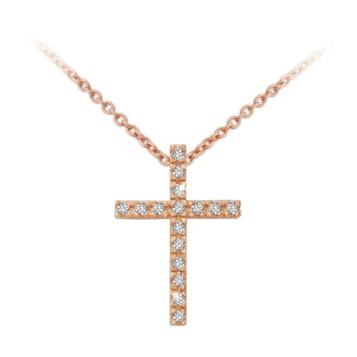 Rose Gold Cross Pendant
