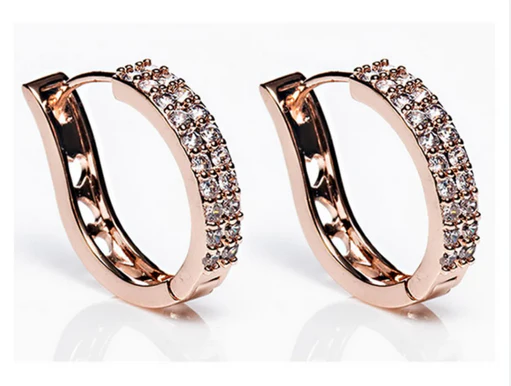 Rose Gold Large Hoop Earrings