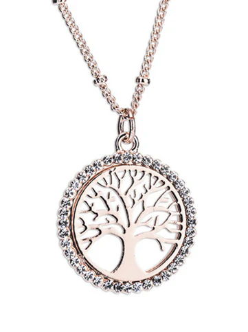Rose Gold Tree of Life Pendant