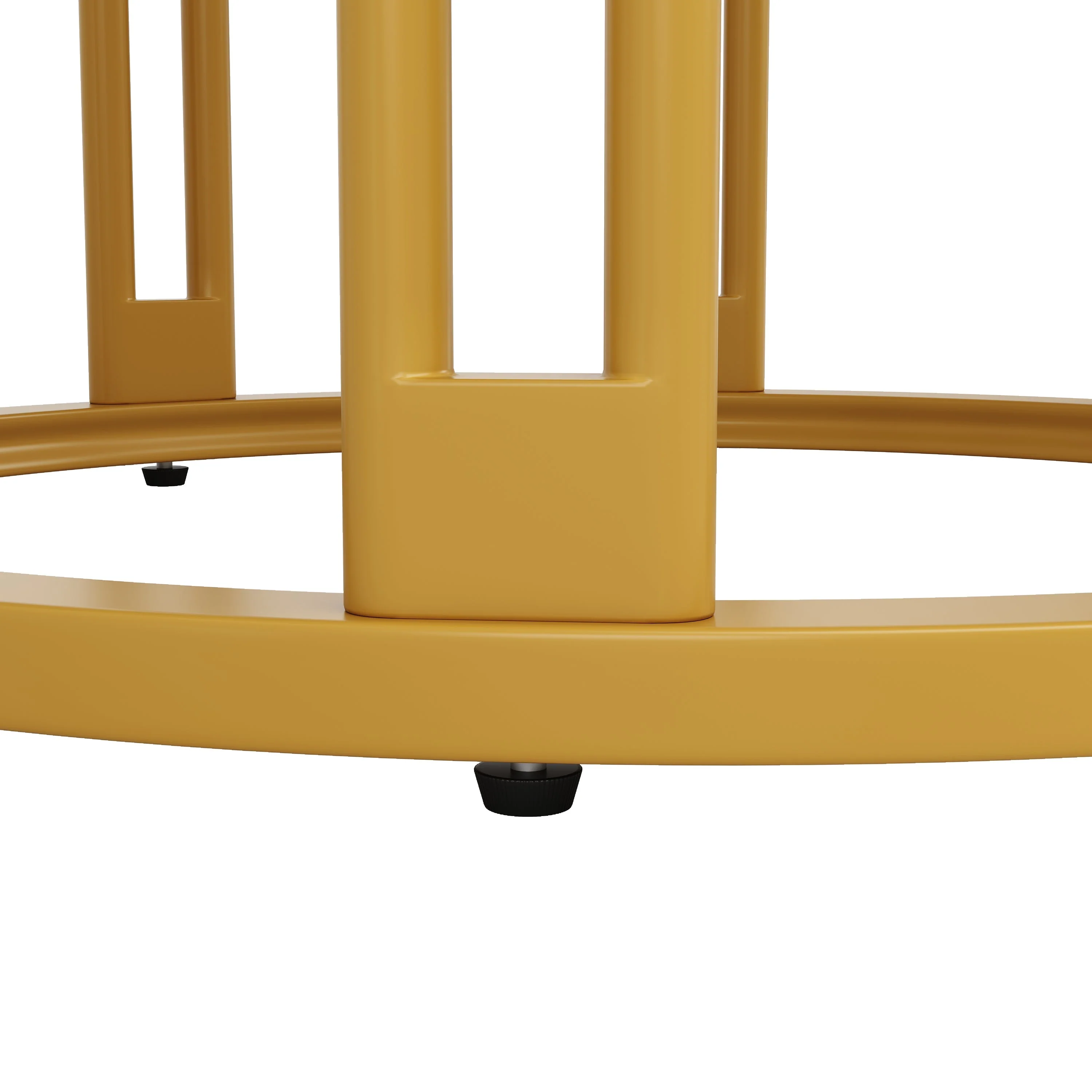 Round Dining Table Kitchen Breakfast Table Metal Legs Marble Pattern Gold/Black - Image 10