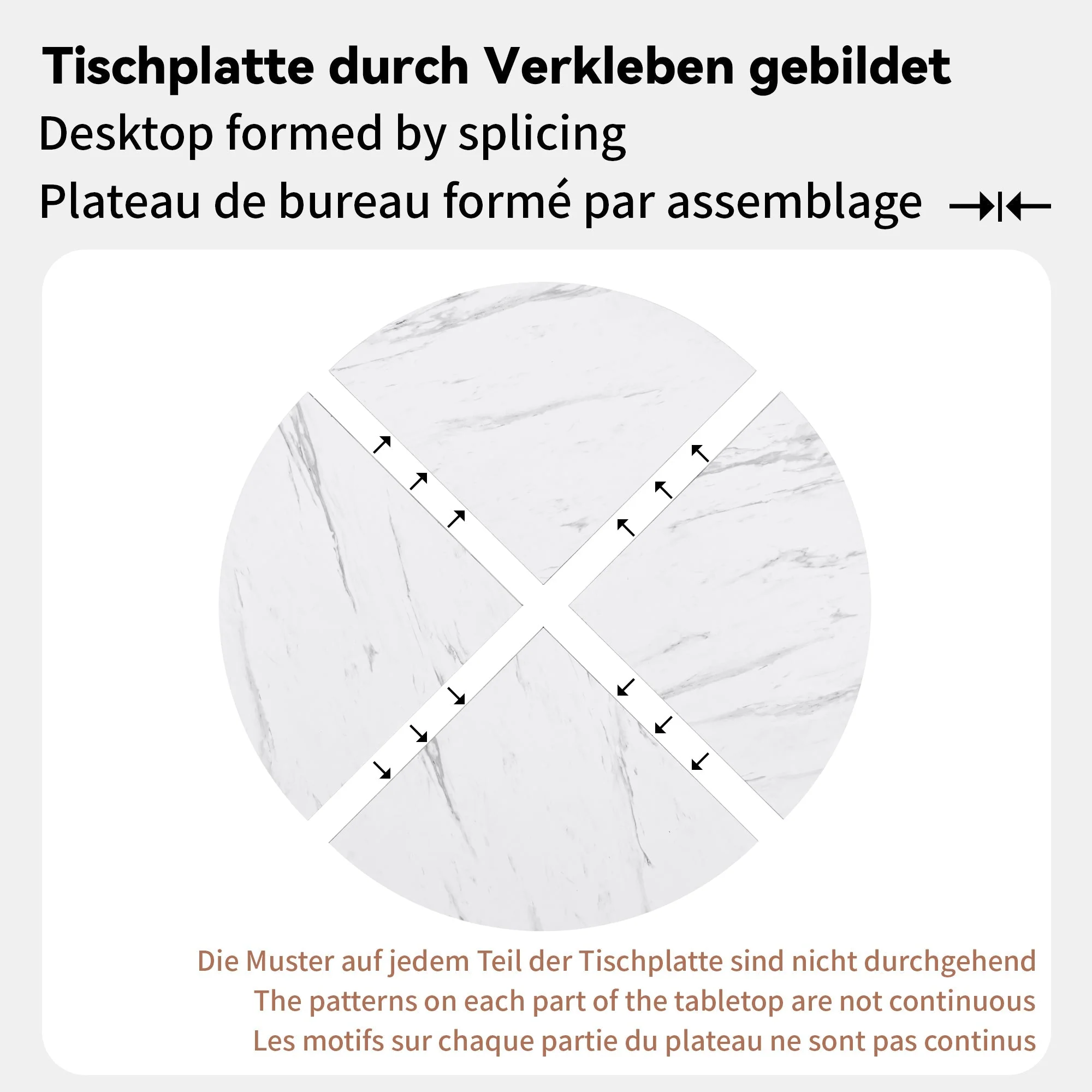 Round Dining Table, Modern Simple, Black Marble - Image 7