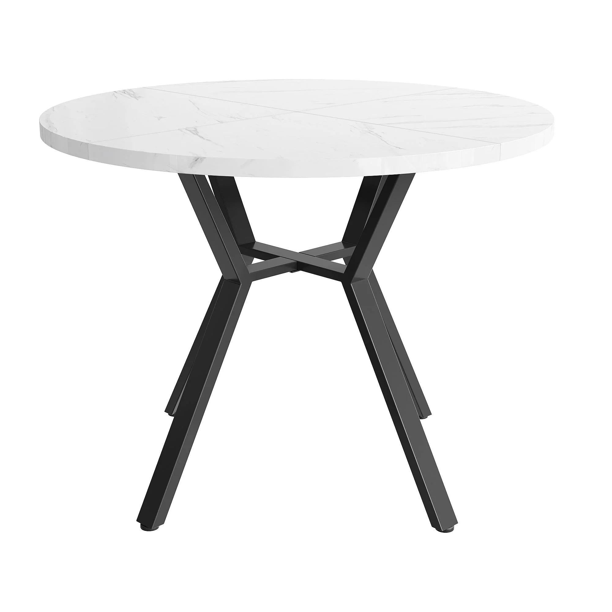 Round Dining Table, Modern Simple, Black Marble - Image 9