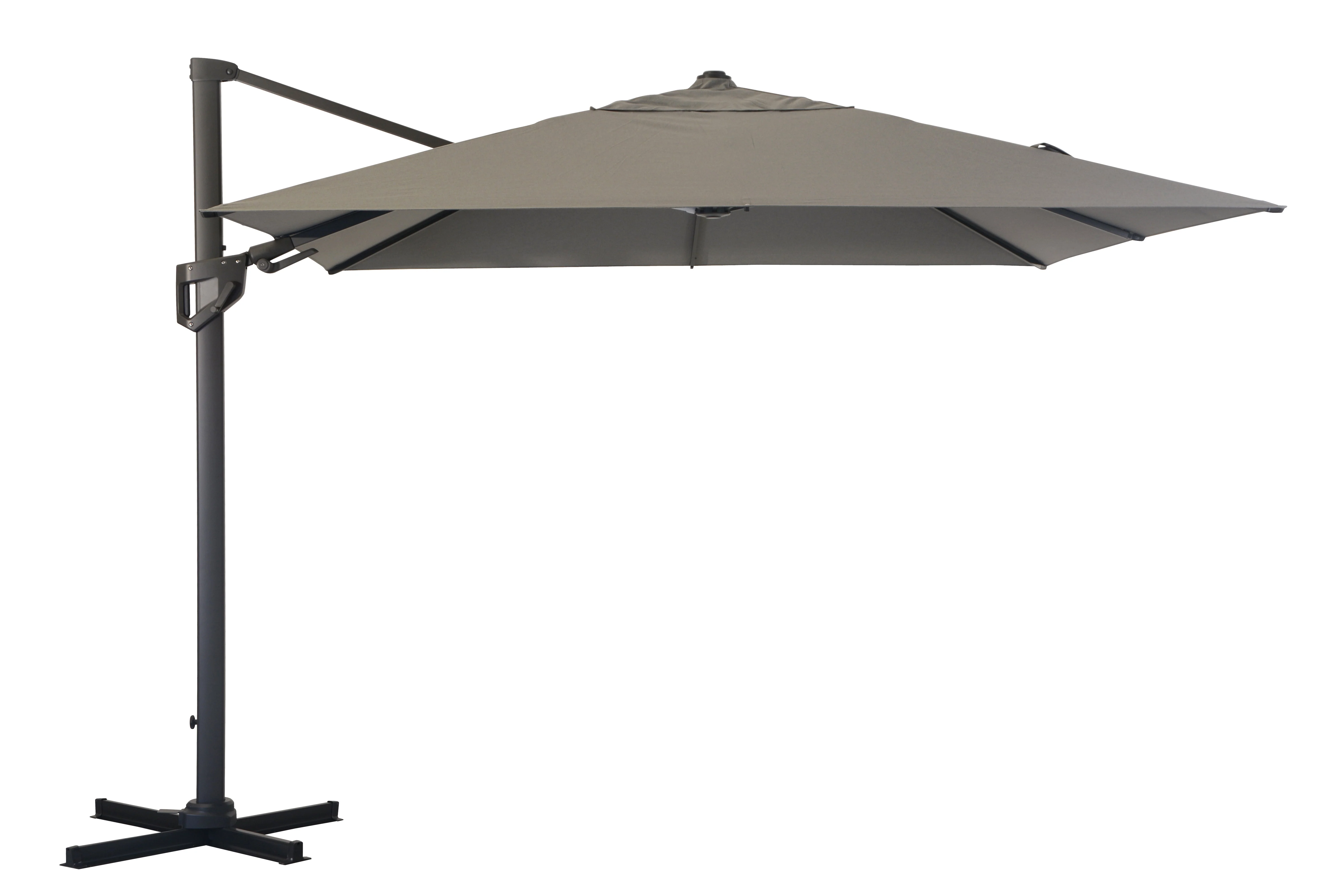 Royce - Ambassador LED Cantilever Parasol with Novasun™ Smoke Grey Canopy - Image 3