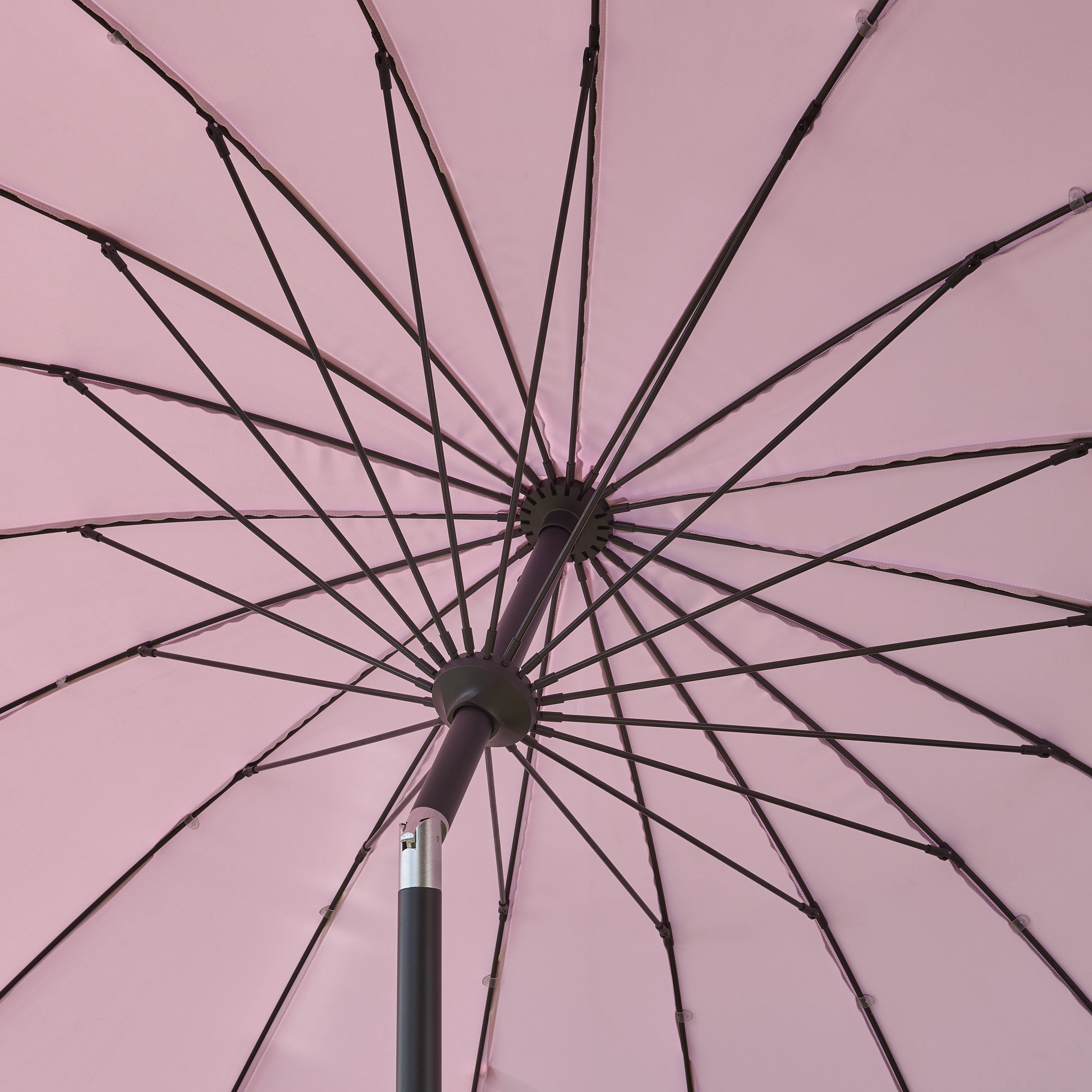 Royce - Geisha 2.7m Parasol with Night Cover (Pink) - Image 2