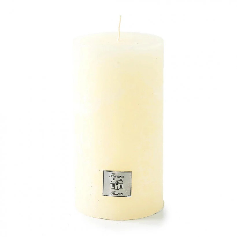 Rustic Candle basic ivory 7x13