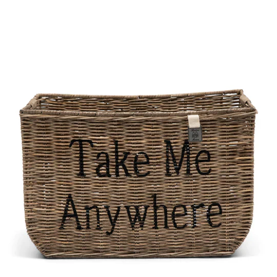 Rustic Rattan Bicycle Basket Take Me Anywhere