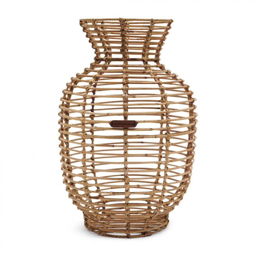 Rustic Rattan Egelantier Vase
