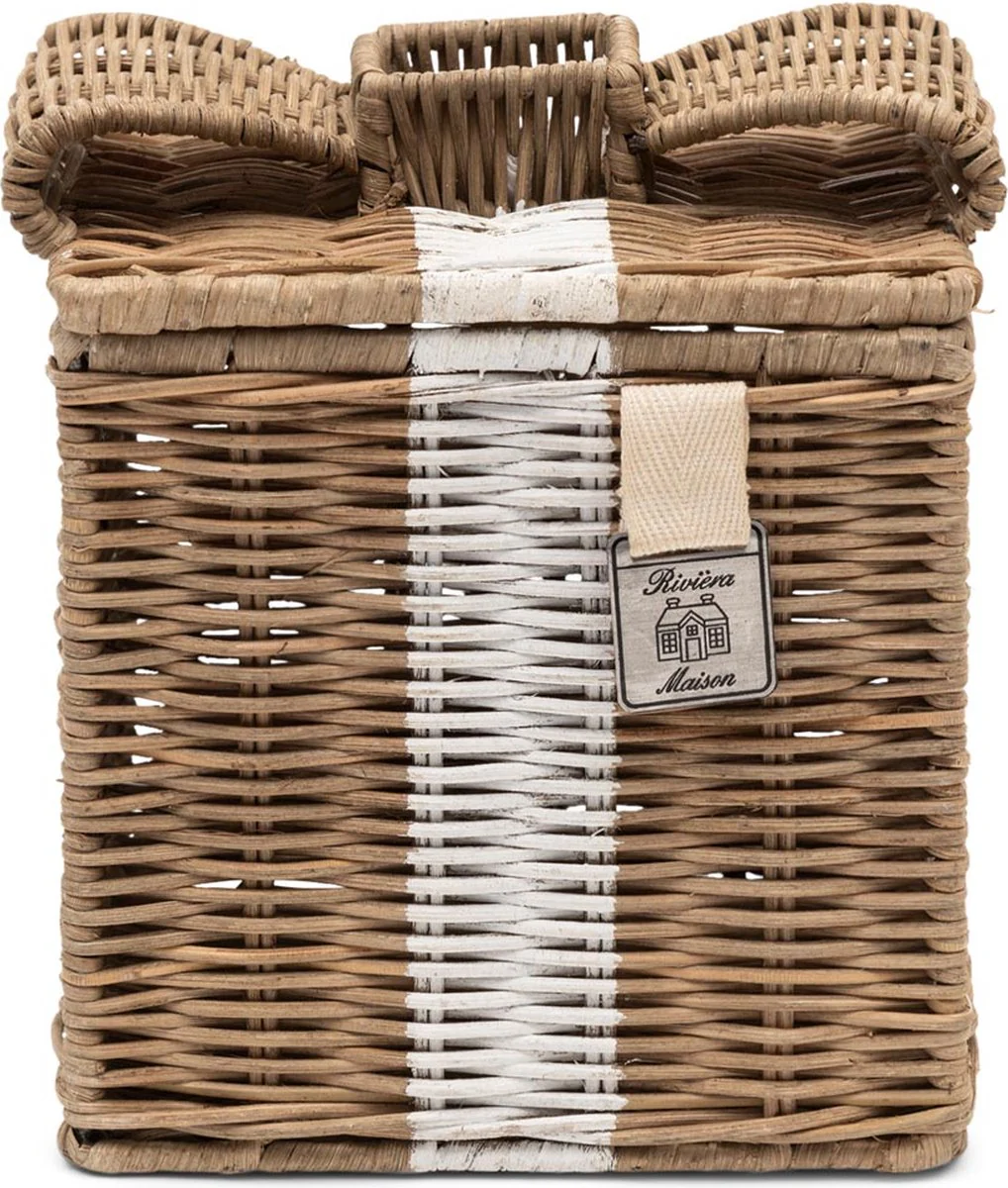 Rustic Rattan Lovely Bow Tissue Box