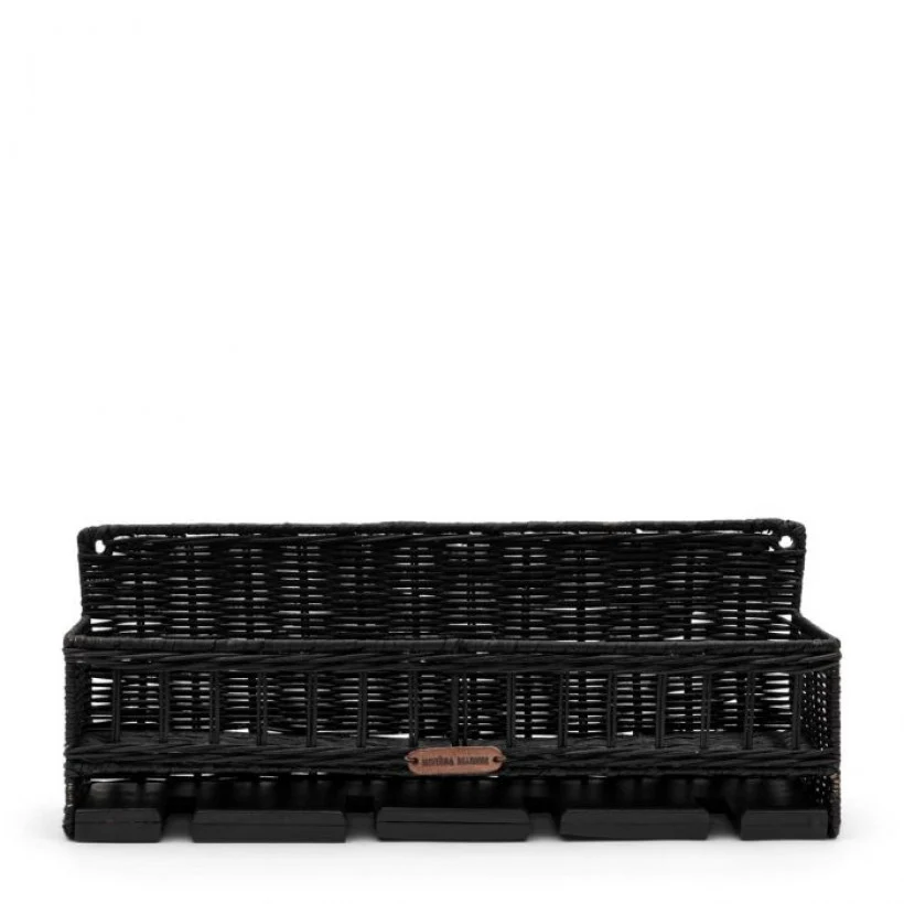Rustic Rattan Rugged Luxe Hanging Wine Rack