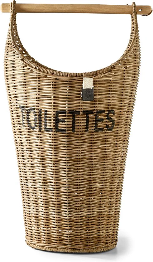 Rustic Rattan Toilettes Basket