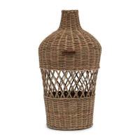 Rustic Rattan Water Bottle L