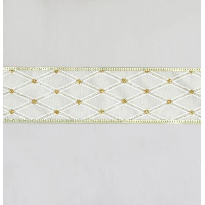 Satin Pattern Ribbon Chsampagne
