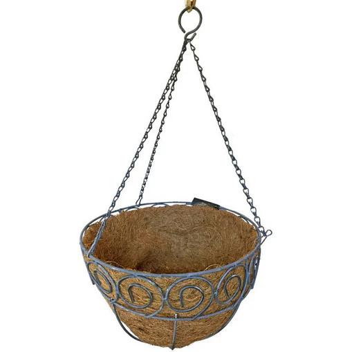 Scrolled Cone Hanging Basket