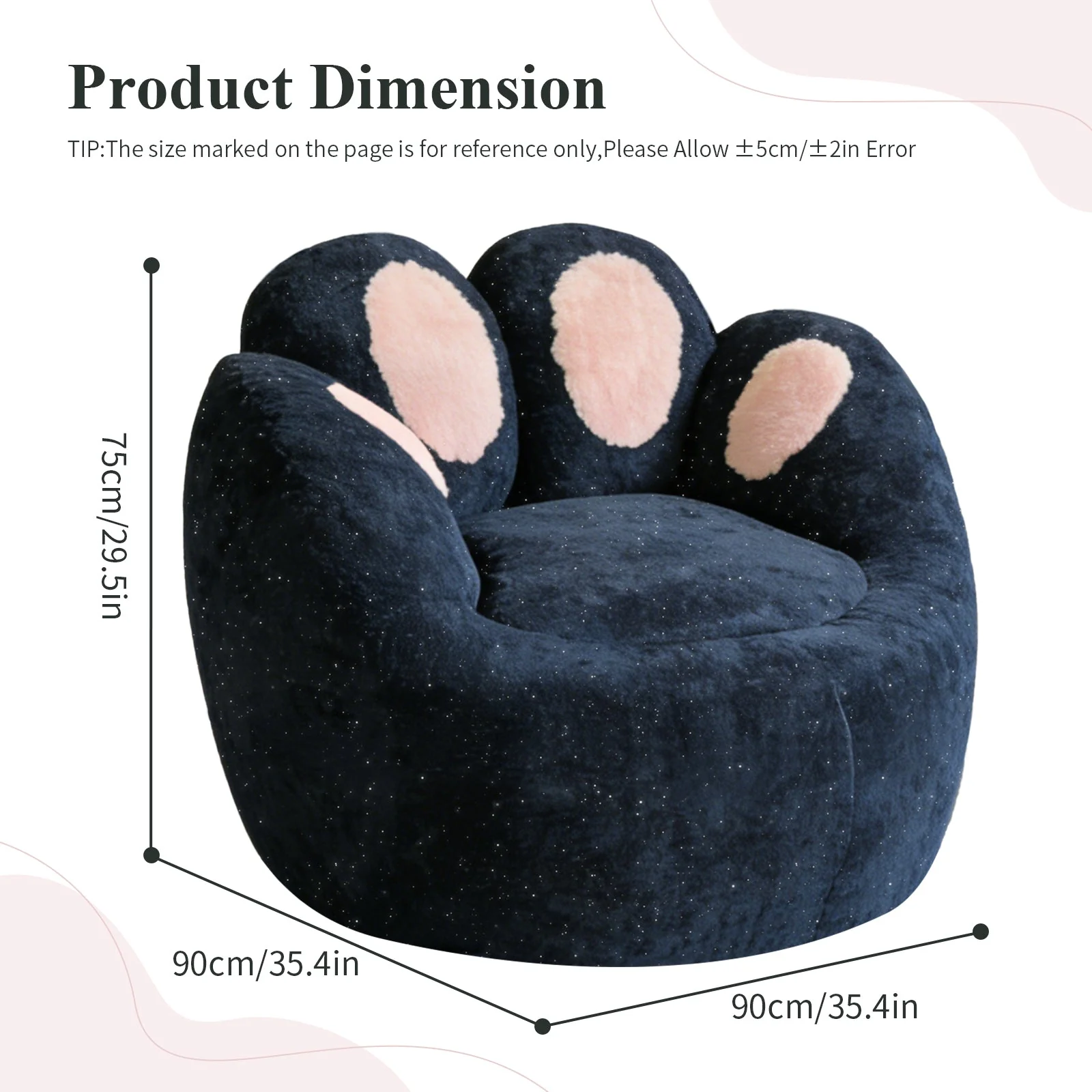 Sculptural Lounge Chair with Paw-Inspired Curved Contour Design, Lazy Sofa Chair - Image 2