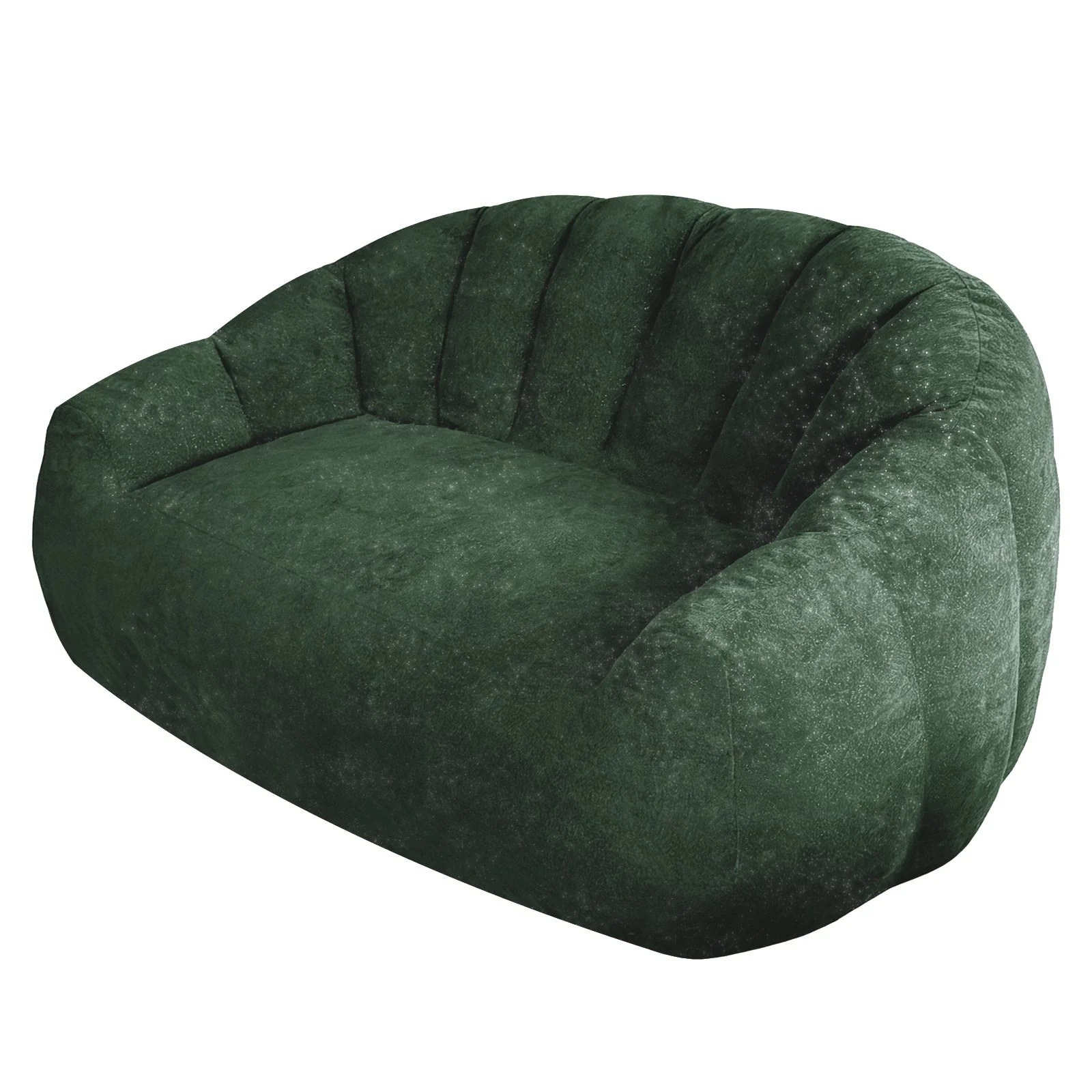 Sculptural Sofa Artfully Curved Wave-Form Backrest - Image 8