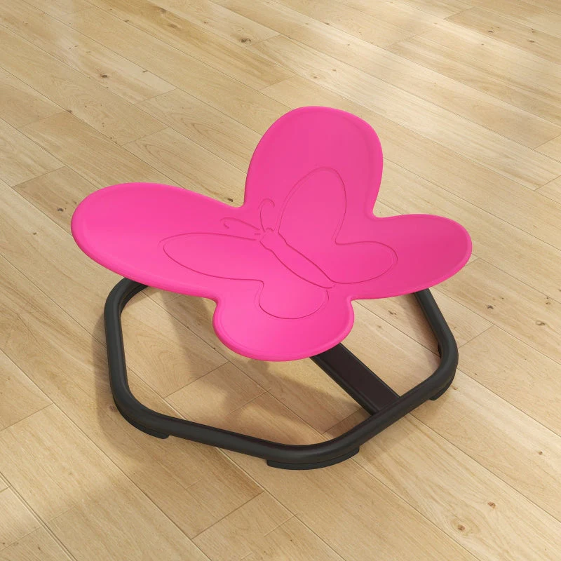 Sensory Swivel Chair for Children Butterfly Shape Balance Coordination Pink - Image 5