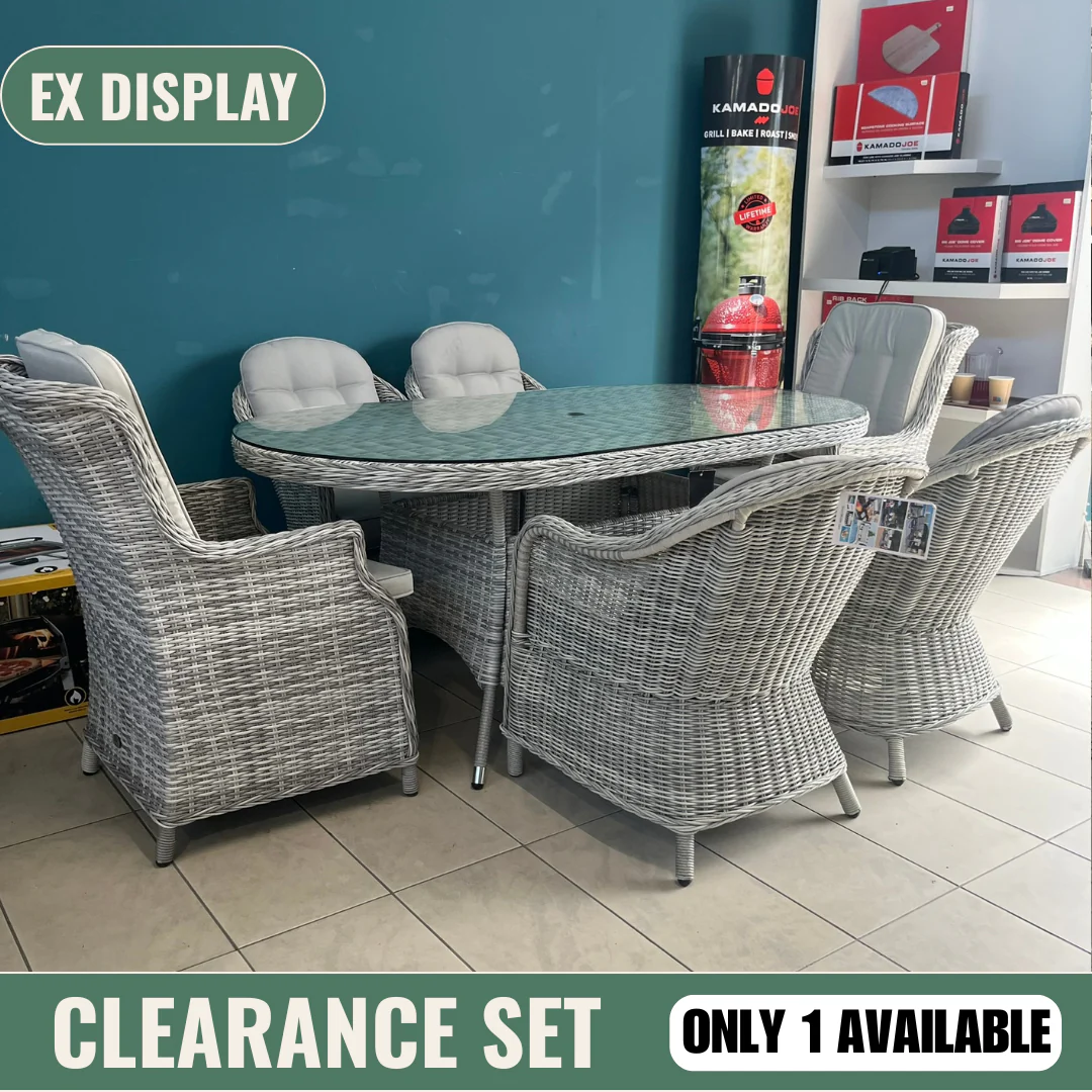 Sepino 6 Seater Oval Set - Clearance