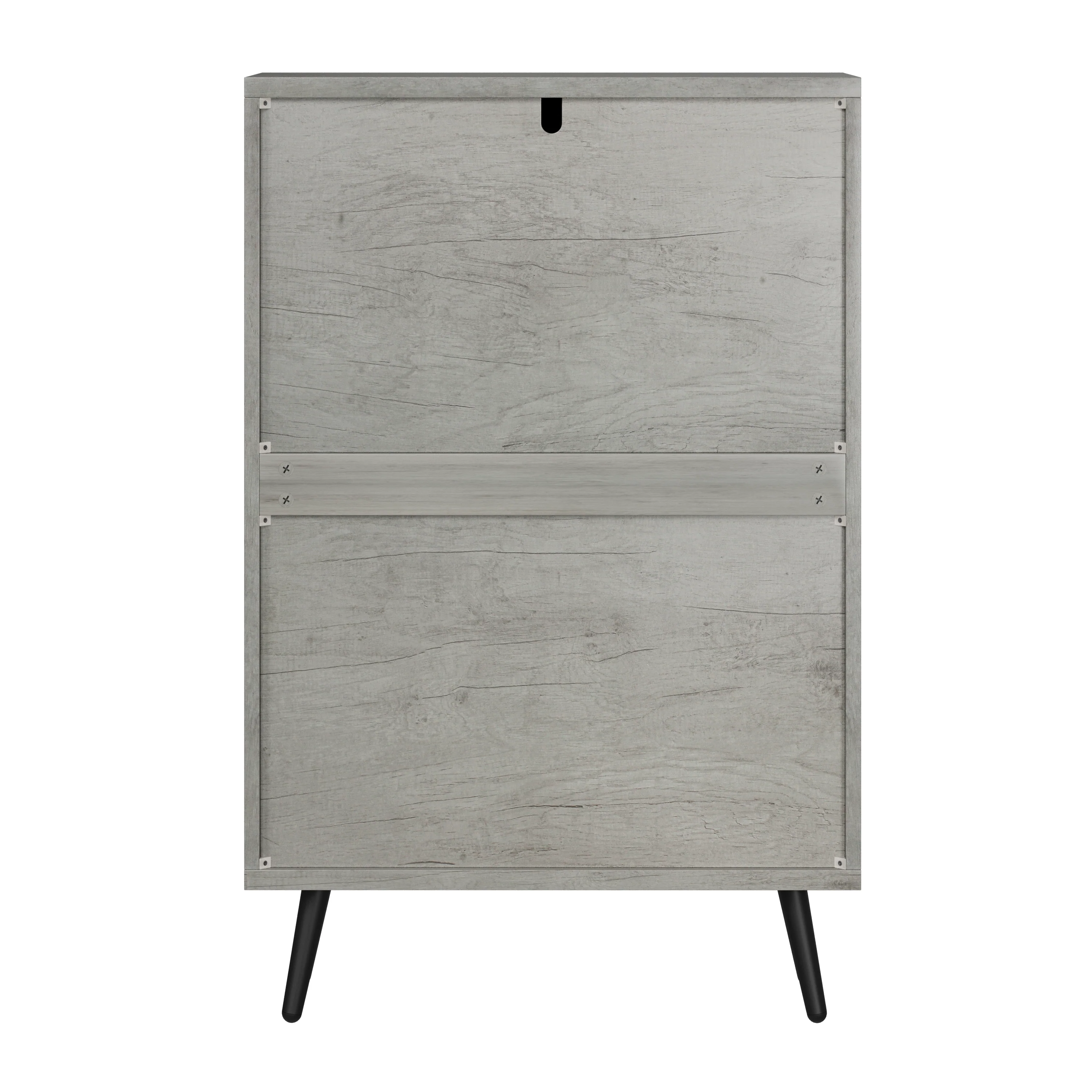 Shoe Cabinet 60cm with 2 Flip-Drawers, Grey - Image 10