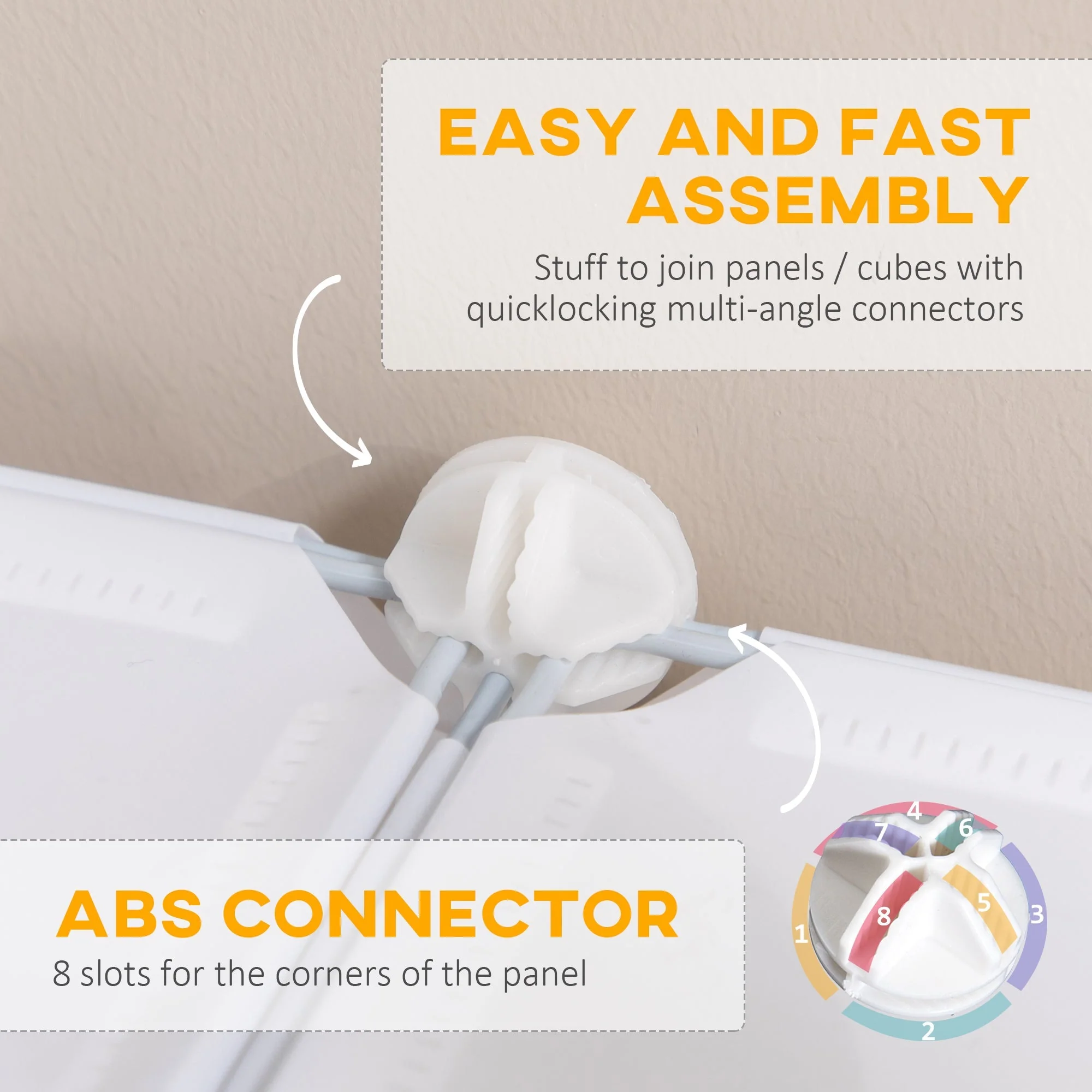 Shoe Cabinet Shelf, Storage Boxes, Plastic and Steel, White - Image 4