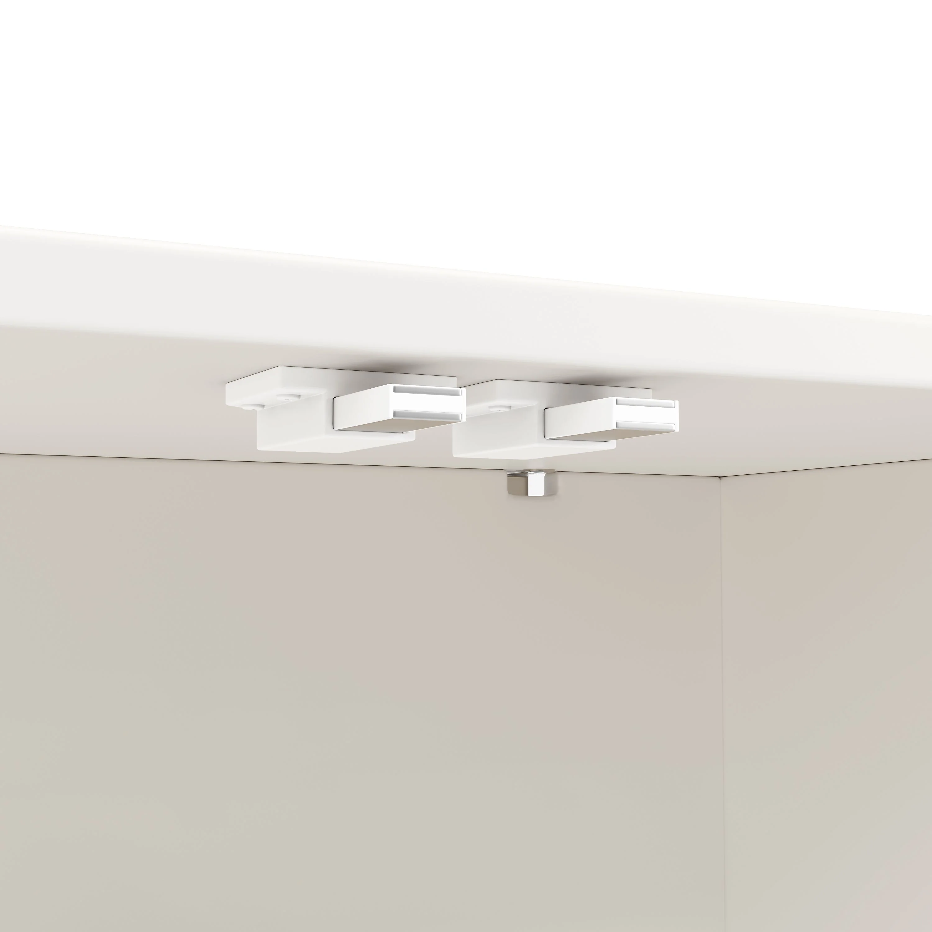 Sideboard Cabinet with Storage and Adjustable Top, White - Image 10