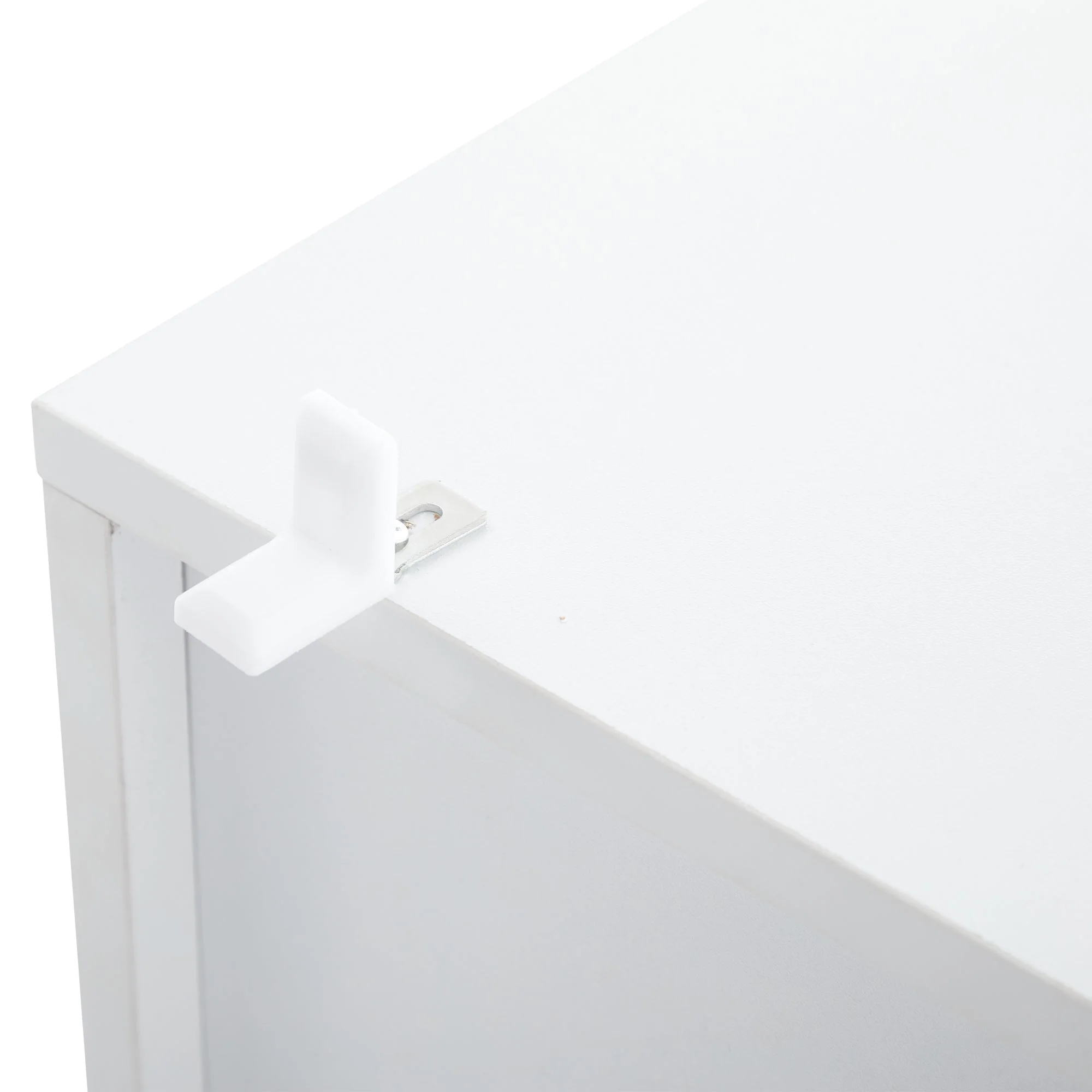 Sideboard, Modern Buffet Cabinet with 4 Compartments, 130 cm Wide, High-Gloss - Image 8