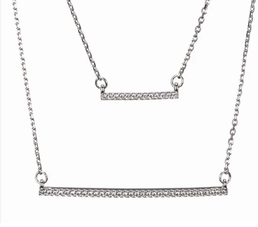Silver Double Layered Pendant