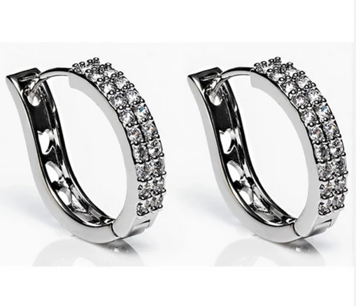 Silver Large Hoop Earrings
