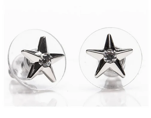 Silver Star Earrings