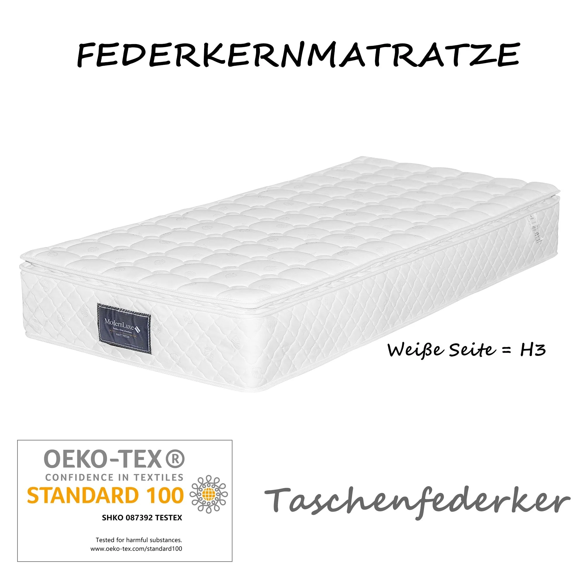 Single Bed with Storage Headboard, 90x200cm Solid Pine, Natural and White - Image 10
