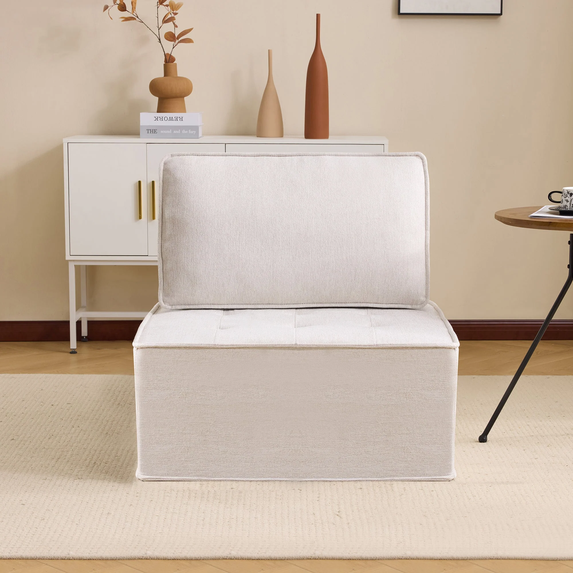 Single Sofa, Small Seating Armchair Beanbag, for Living Room, Bedroom, Guest Room or Children's Room - Image 3