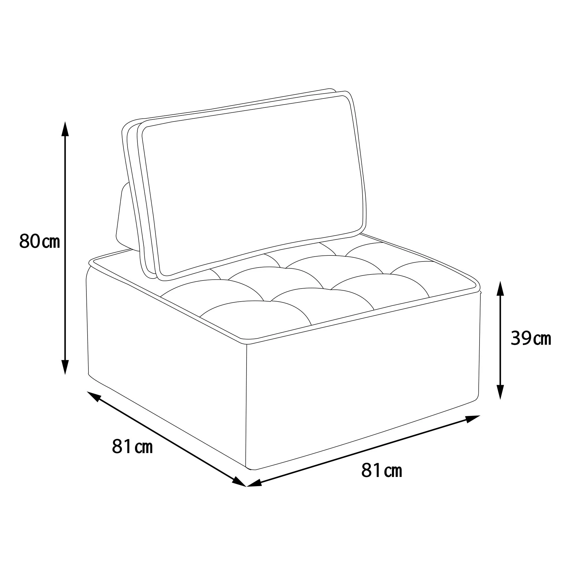 Single Sofa, Small Seating Armchair Beanbag, for Living Room, Bedroom, Guest Room or Children's Room - Image 6