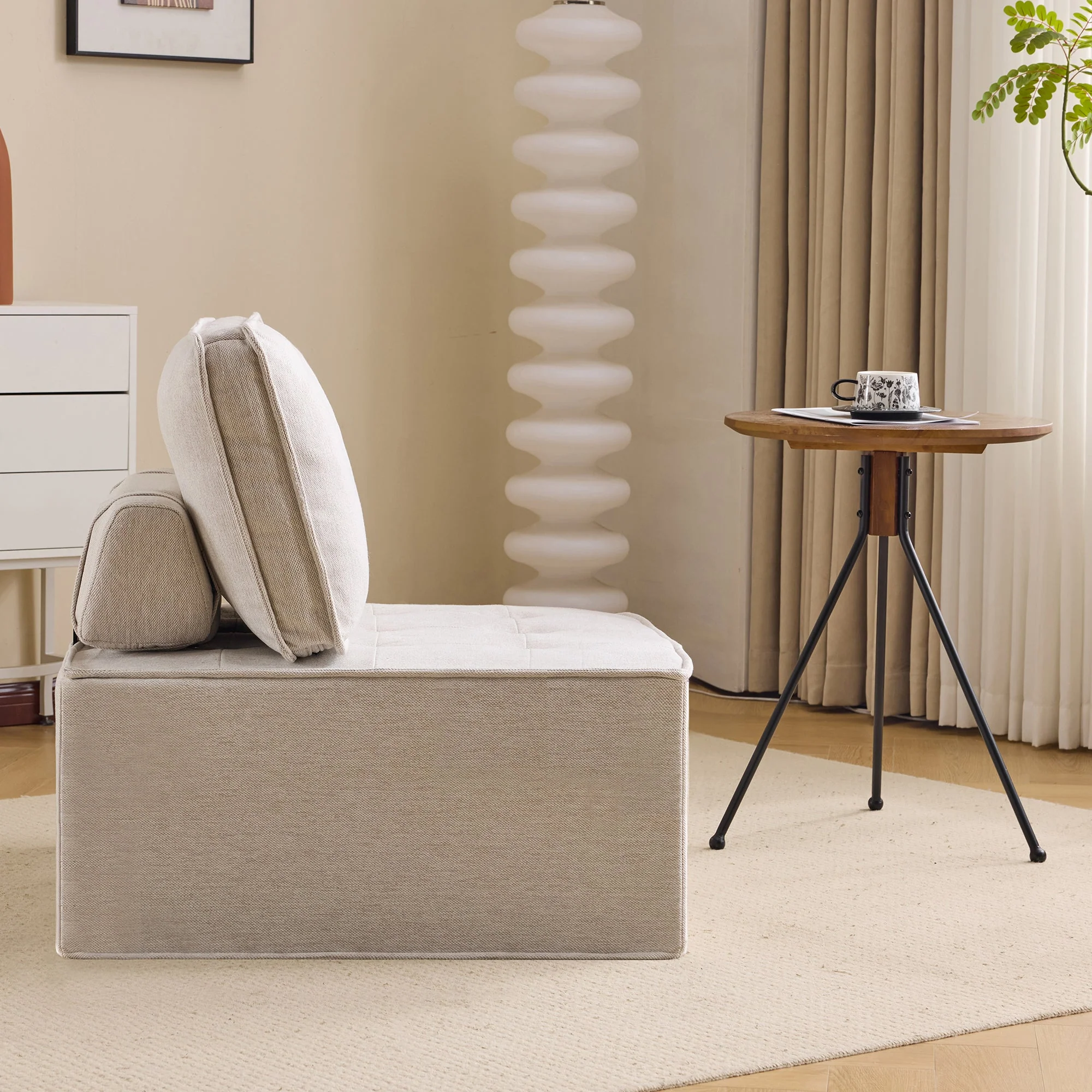 Single Sofa, Small Seating Armchair Beanbag, for Living Room, Bedroom, Guest Room or Children's Room - Image 7