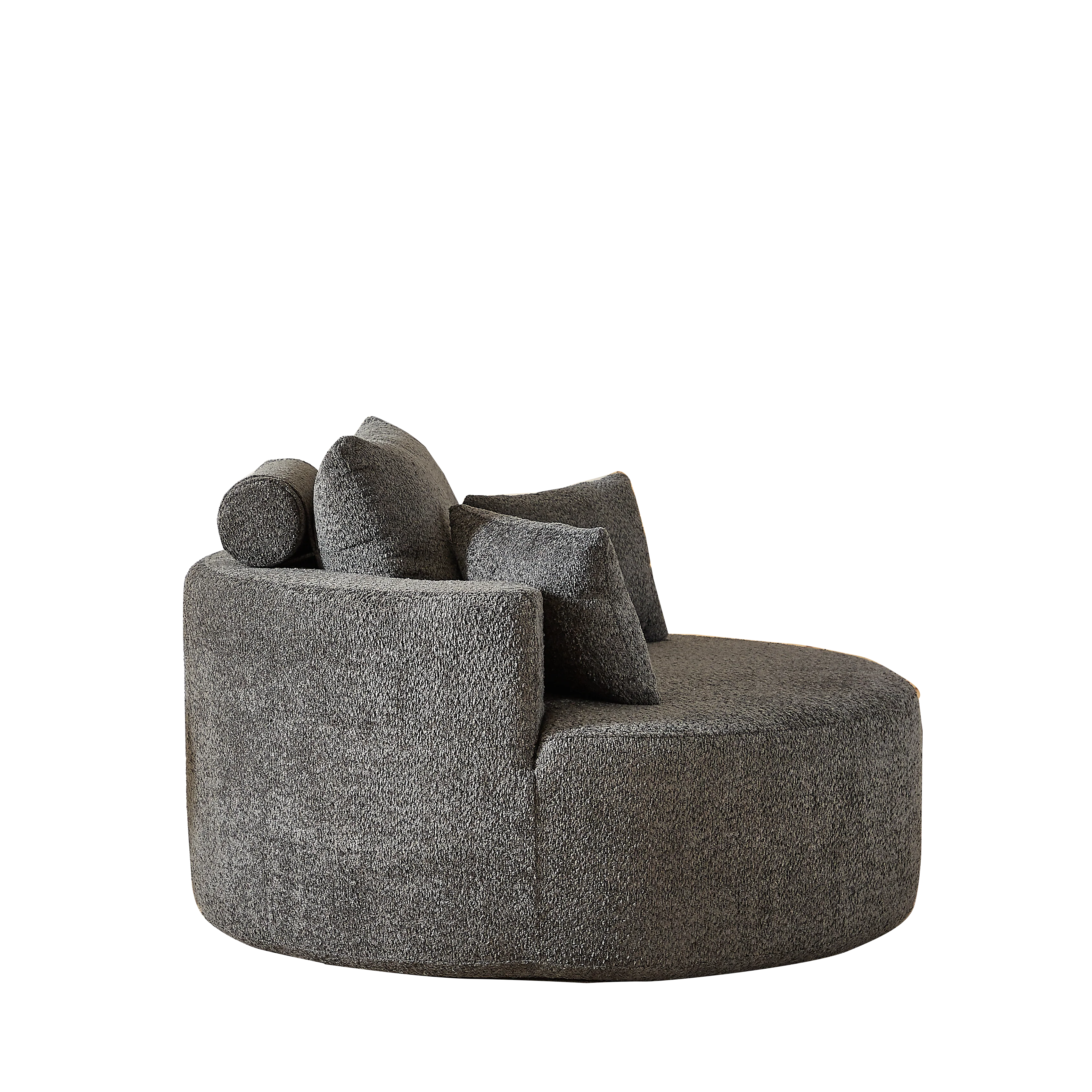 Sleeper Chair Fluffy Modern No Assembly - Chenille Foam - Image 7