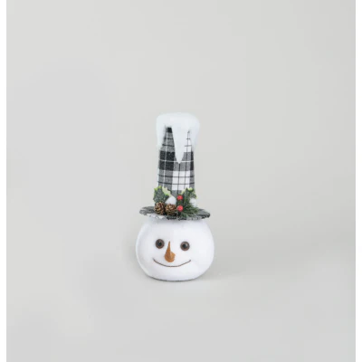 Snowman Head Check Hat Ornament 31cm