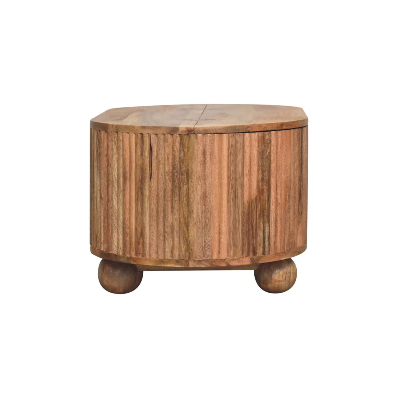 Soba Ball Lid-up Coffee Table, Solid Mango Wood - Image 4