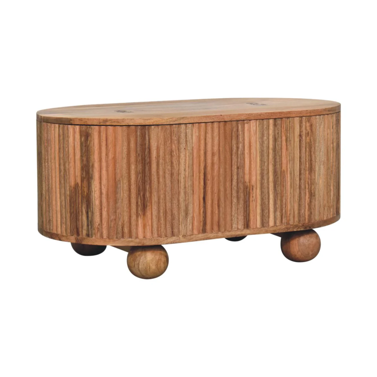 Soba Ball Lid-up Coffee Table, Solid Mango Wood - Image 5