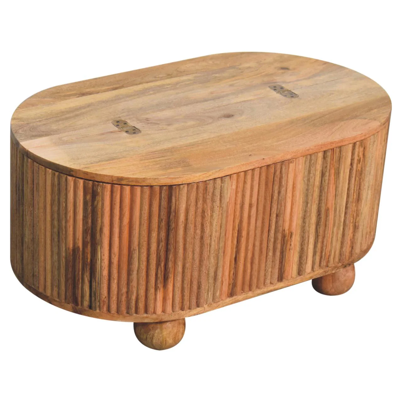 Soba Ball Lid-up Coffee Table, Solid Mango Wood - Image 8