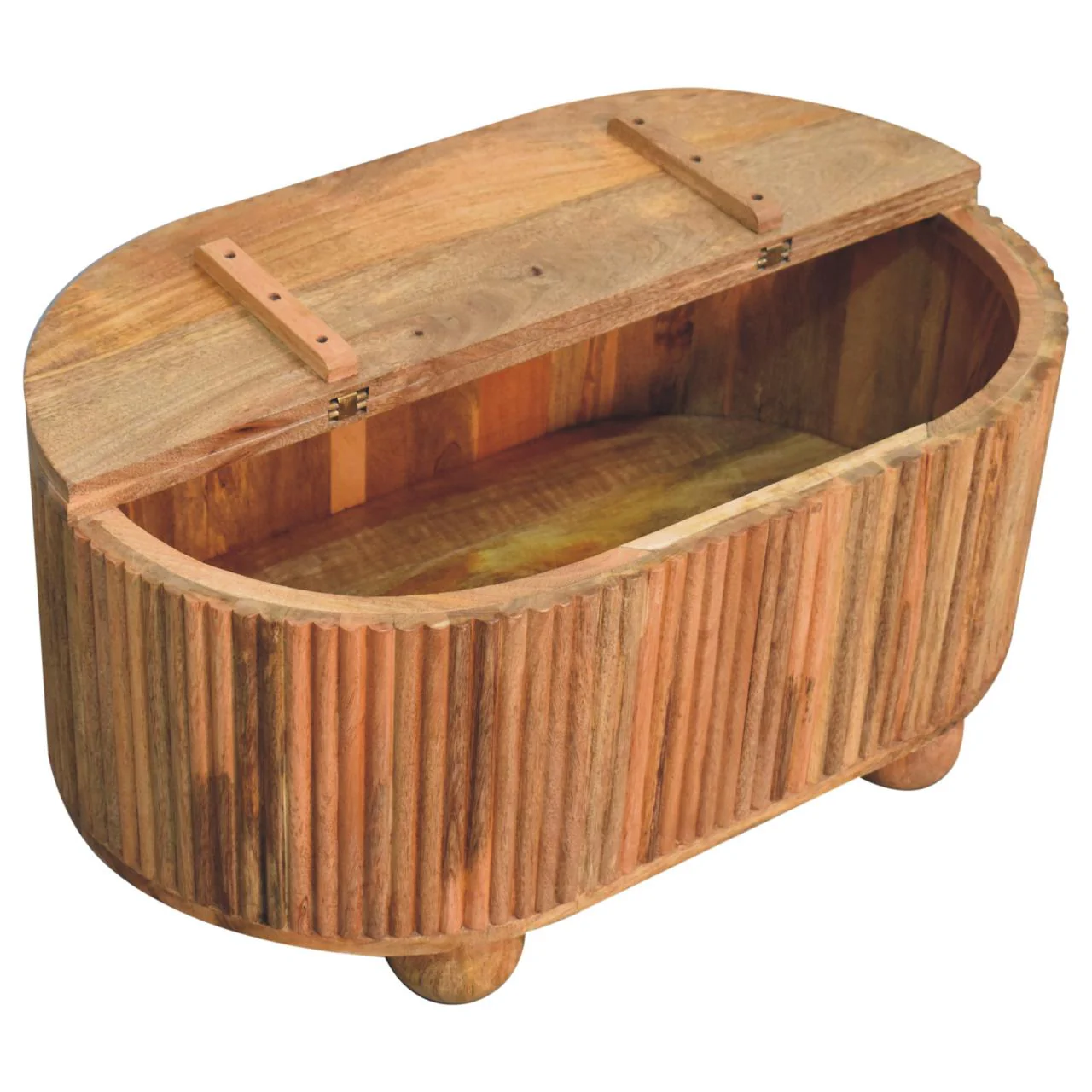 Soba Ball Lid-up Coffee Table, Solid Mango Wood - Image 9