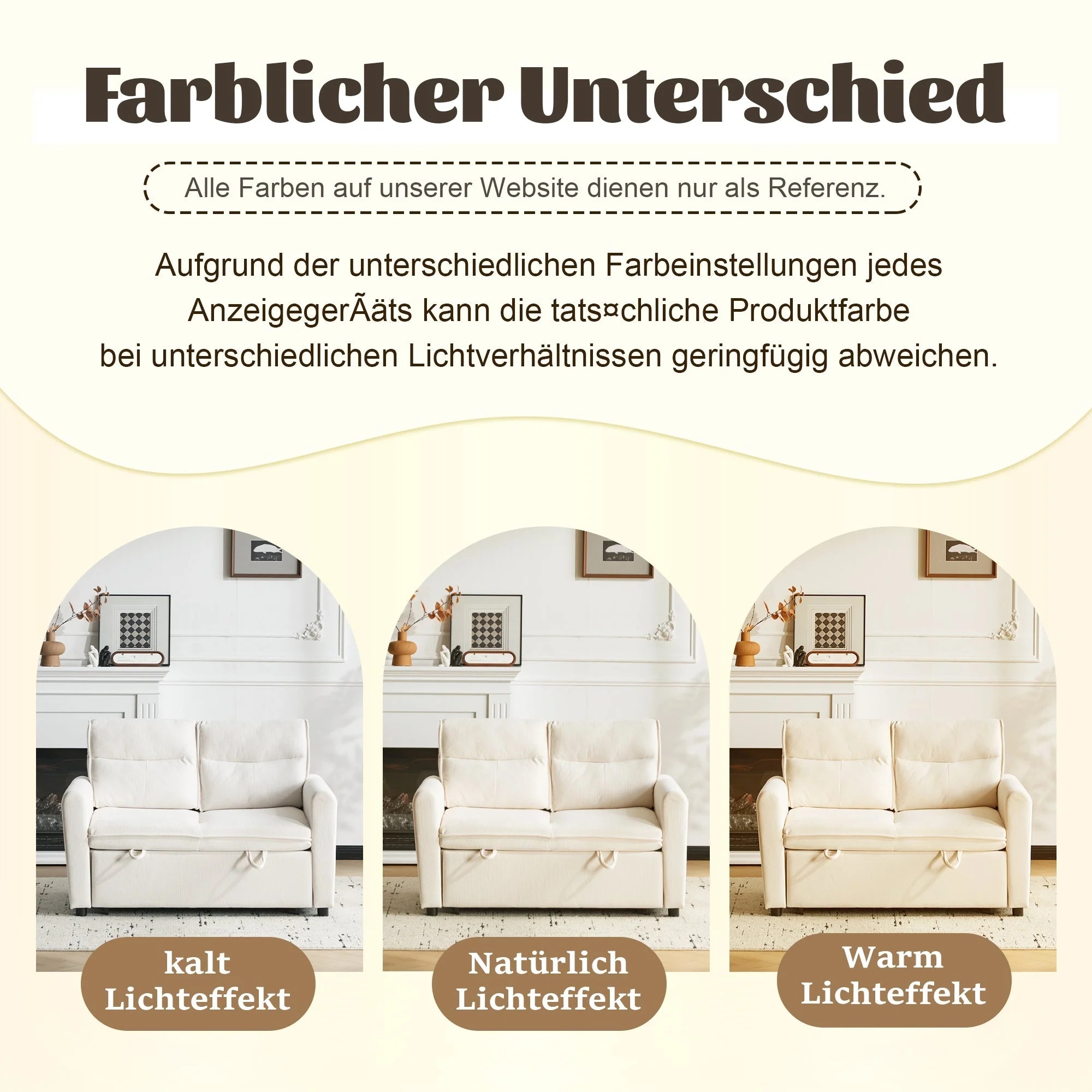 Sofa Bed, Modern 2-Seater Foldable with Pull-Out & Adjustable Backrest - Image 4