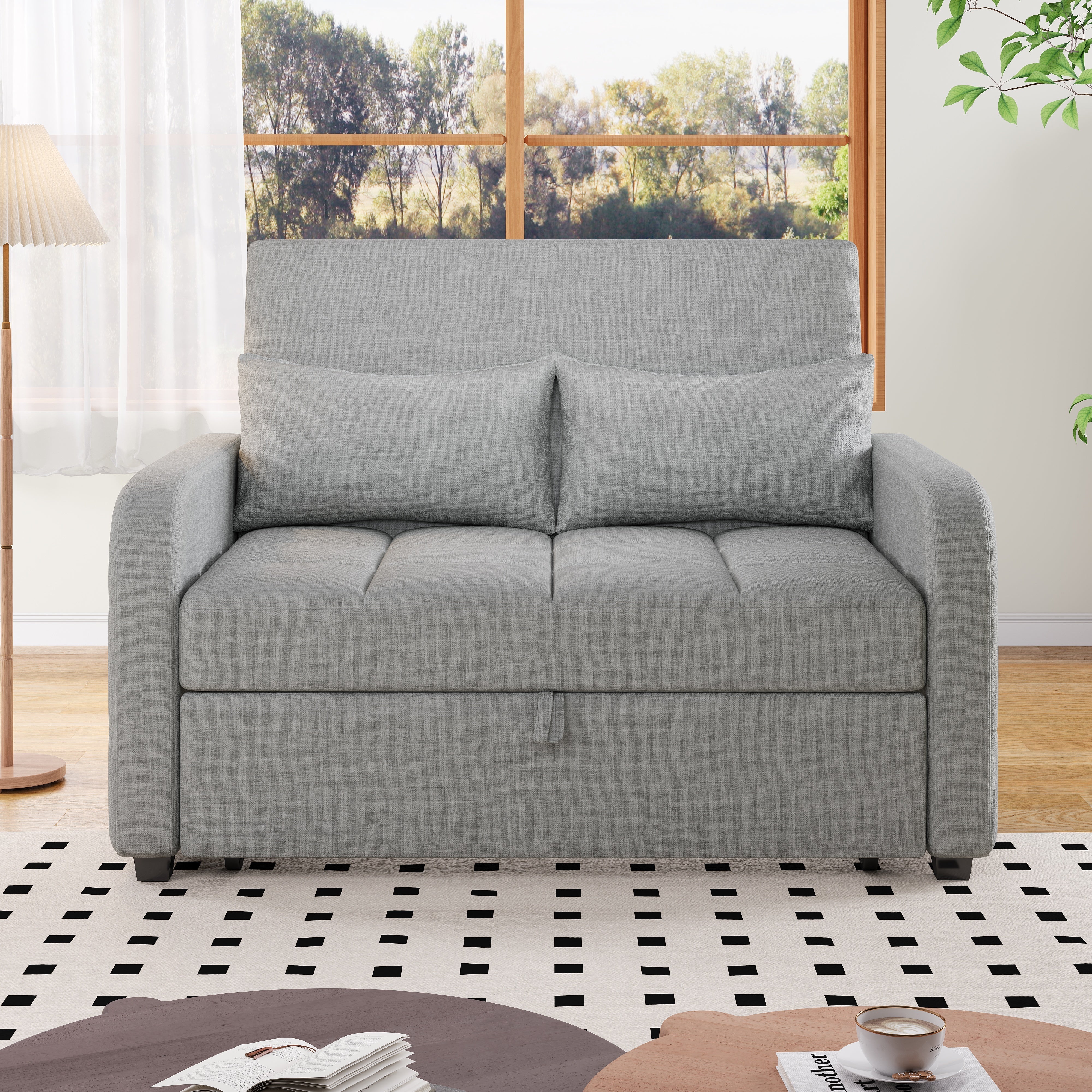 Sofa Bed, Multifunctional Folding Adjustable Backrest 180x127cm - Image 9