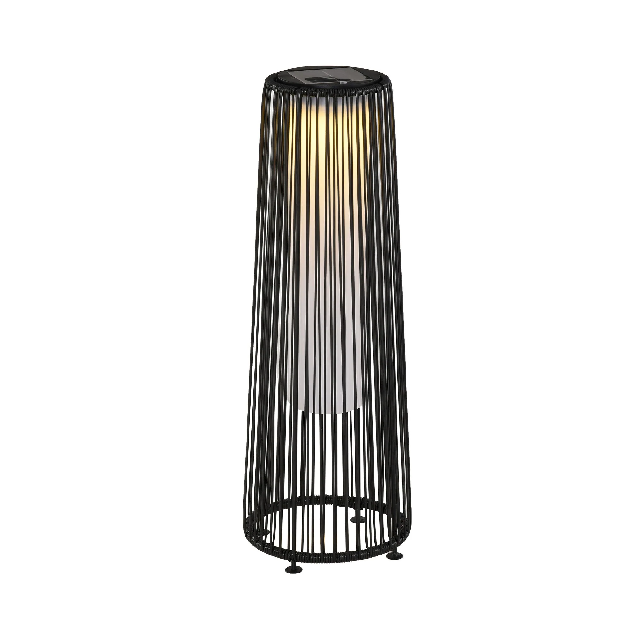 Solar Garden Light with Light Sensor, Waterproof, Automatic LED, Black - Image 2