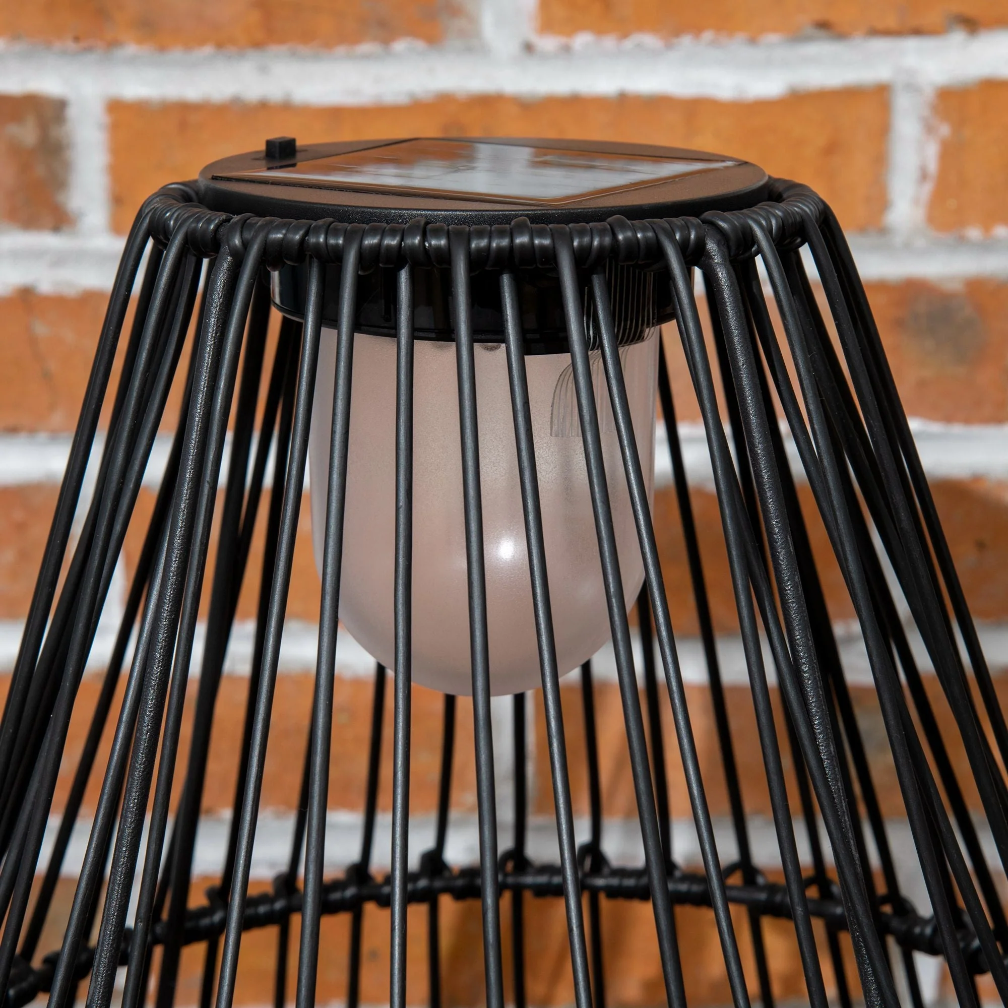 Solar Lamp Drum Design Waterproof Automatic LED Black - Image 8