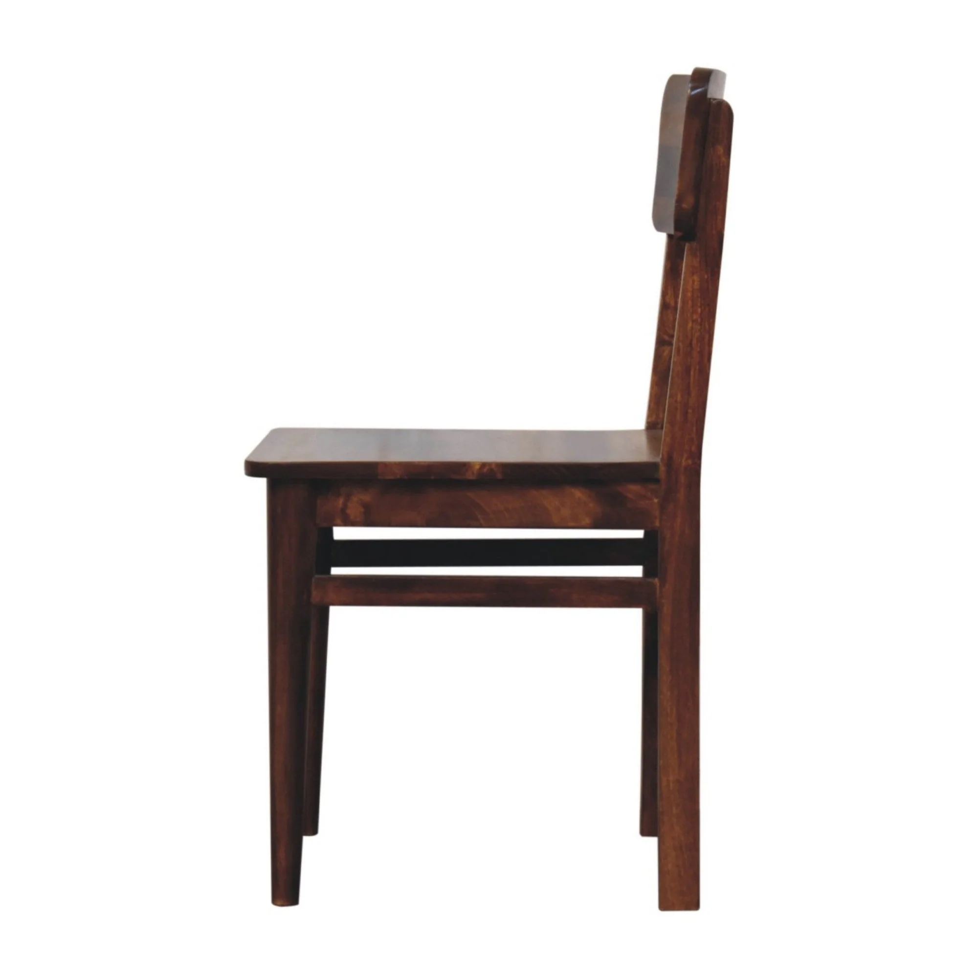 Solid Wood Classic Dining Chair, Chestnut Brown - Image 5