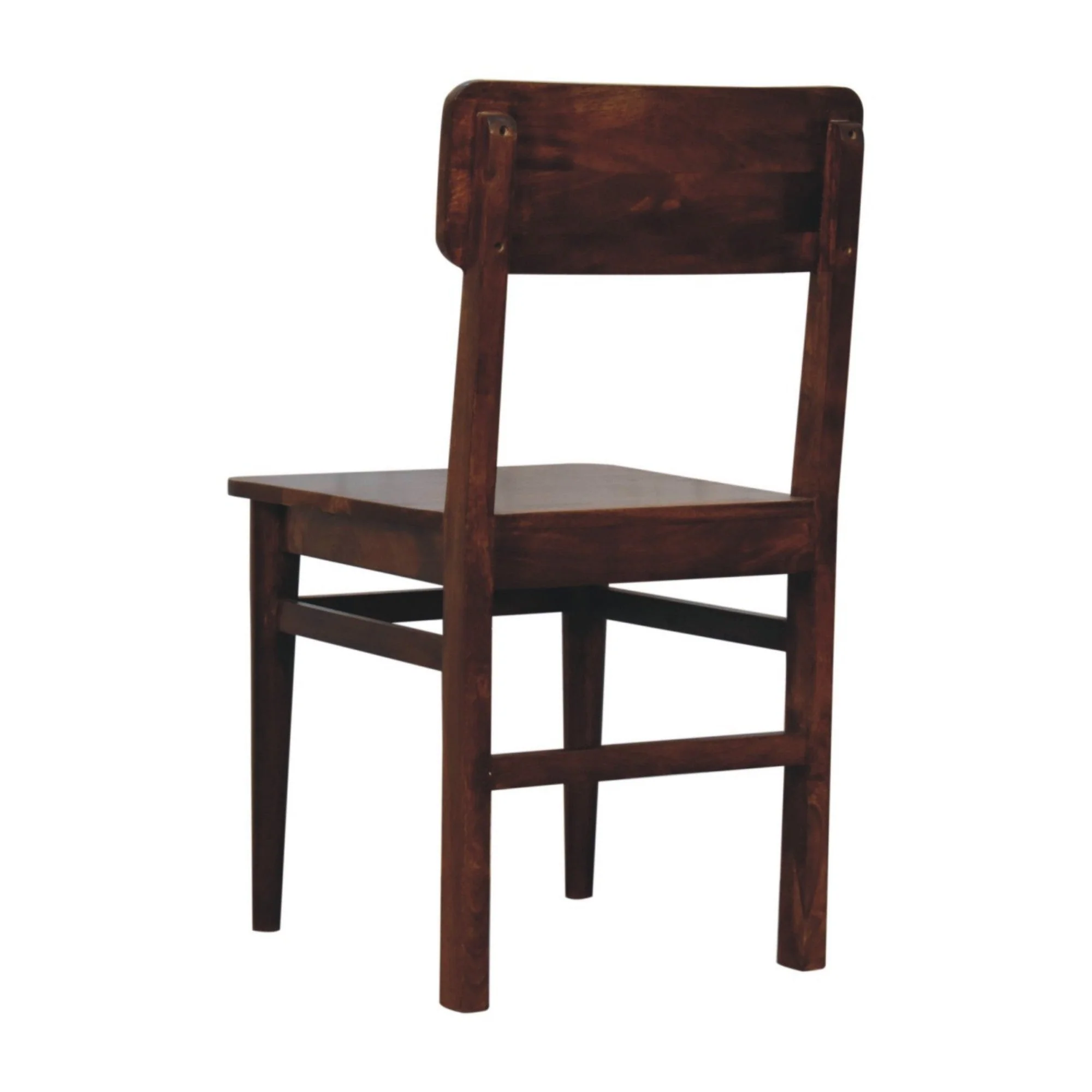 Solid Wood Classic Dining Chair, Chestnut Brown - Image 6
