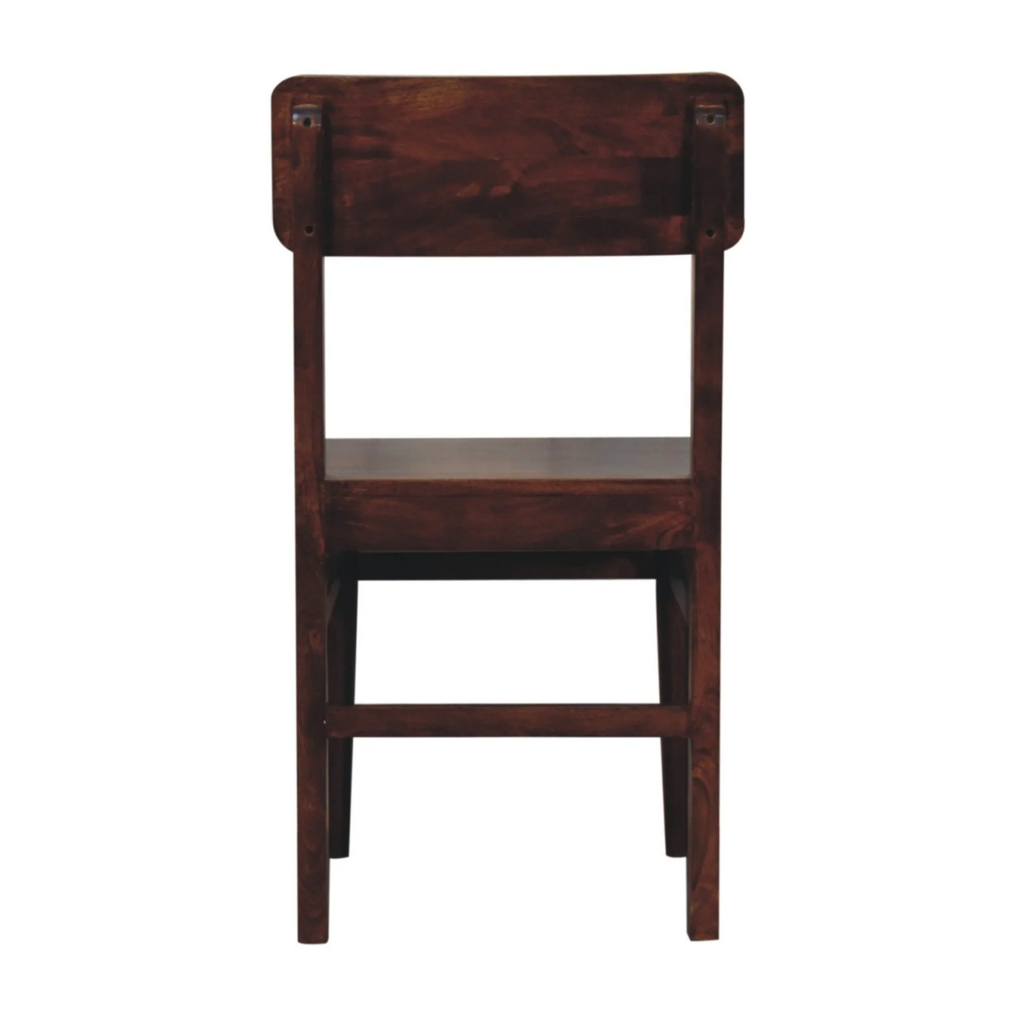 Solid Wood Classic Dining Chair, Chestnut Brown - Image 7