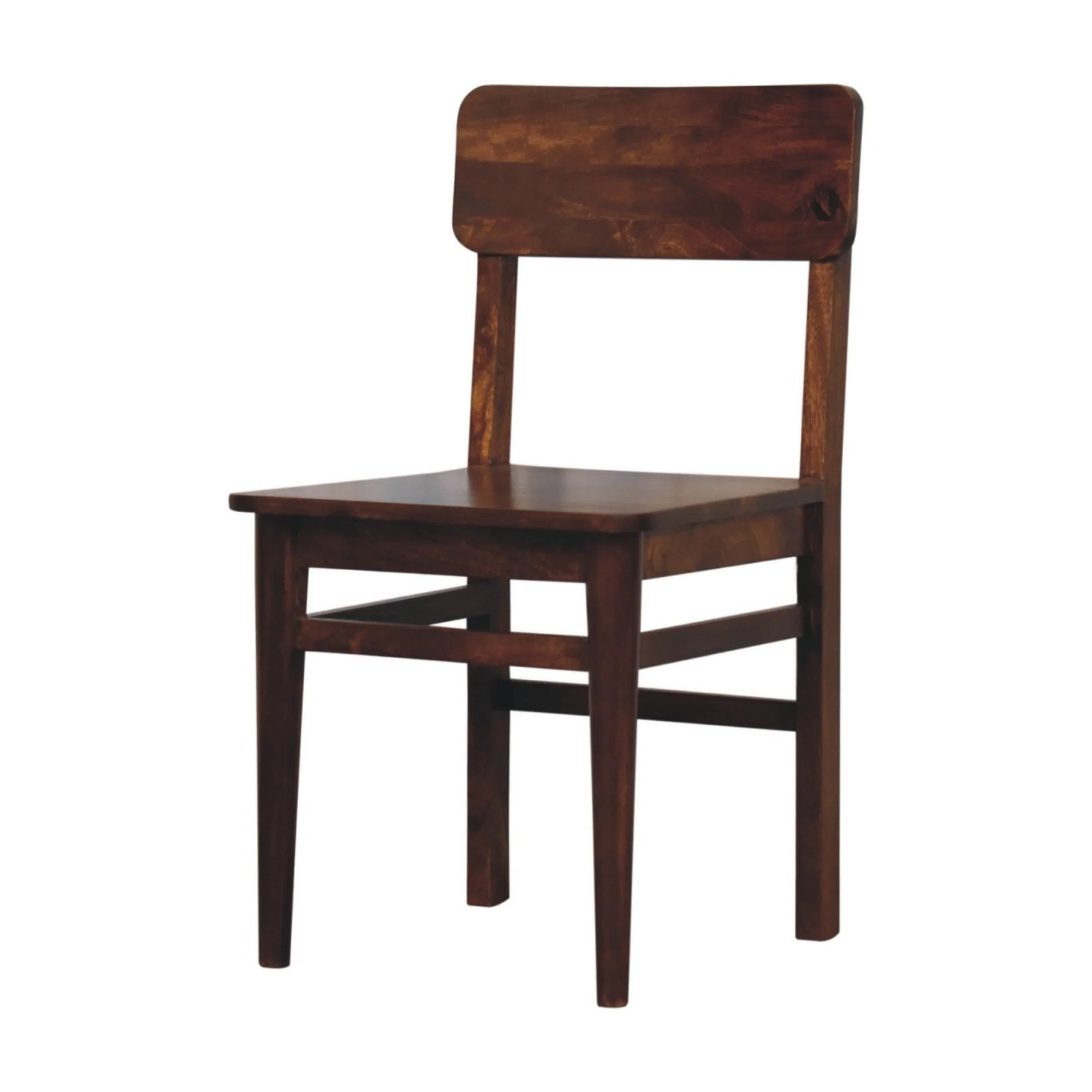 Solid Wood Classic Dining Chair, Chestnut Brown - Image 8