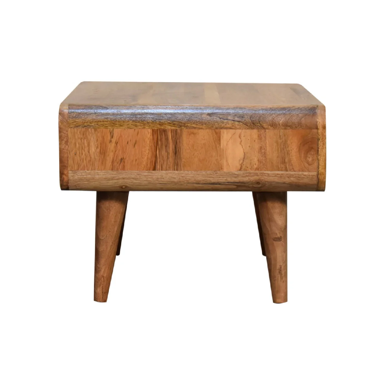 Solid Wood Media Unit, Open Storage, Oak-ish Brown - Image 3