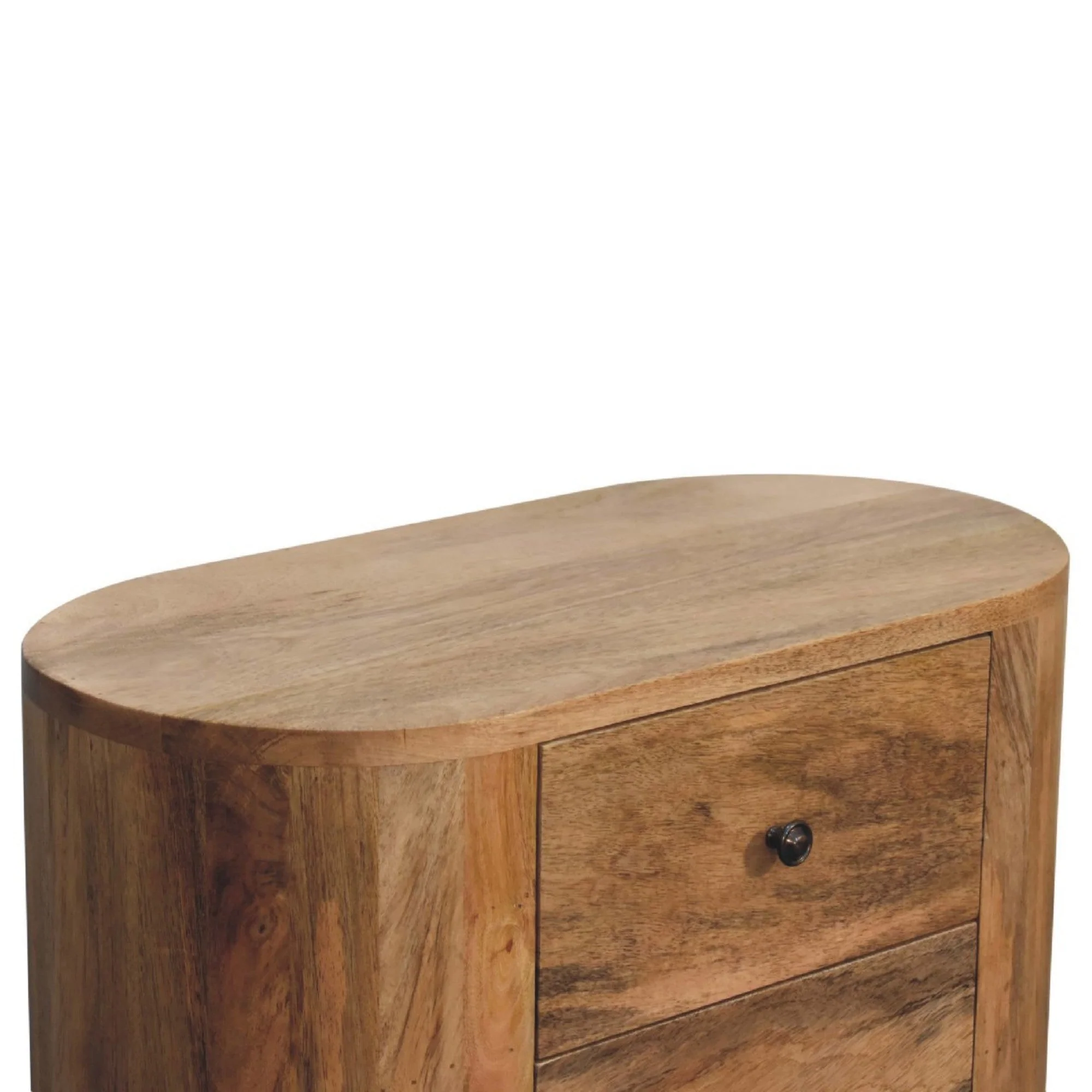 Solid Wood Mini Cabinet 3 Drawers, Brown - Image 7